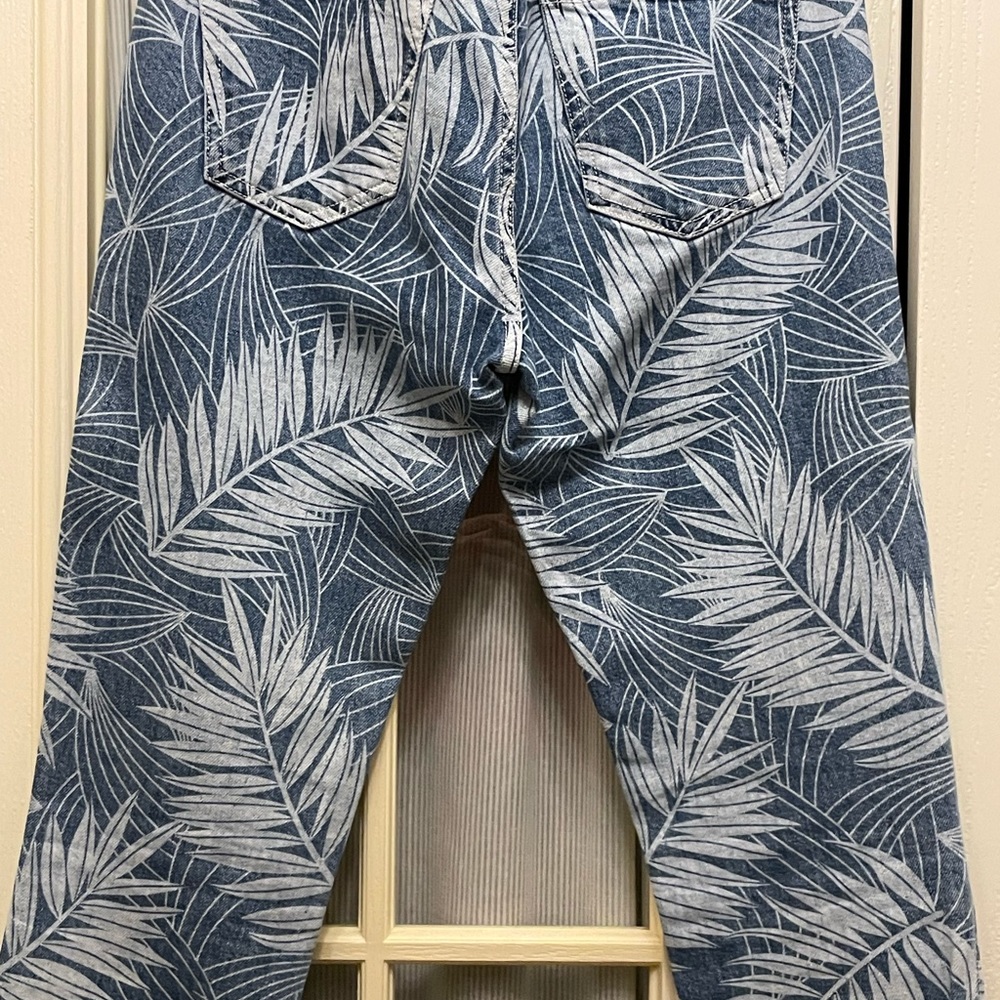 Current/Elliot Stiletto High Rise Palm Print Jeans nwot size 27